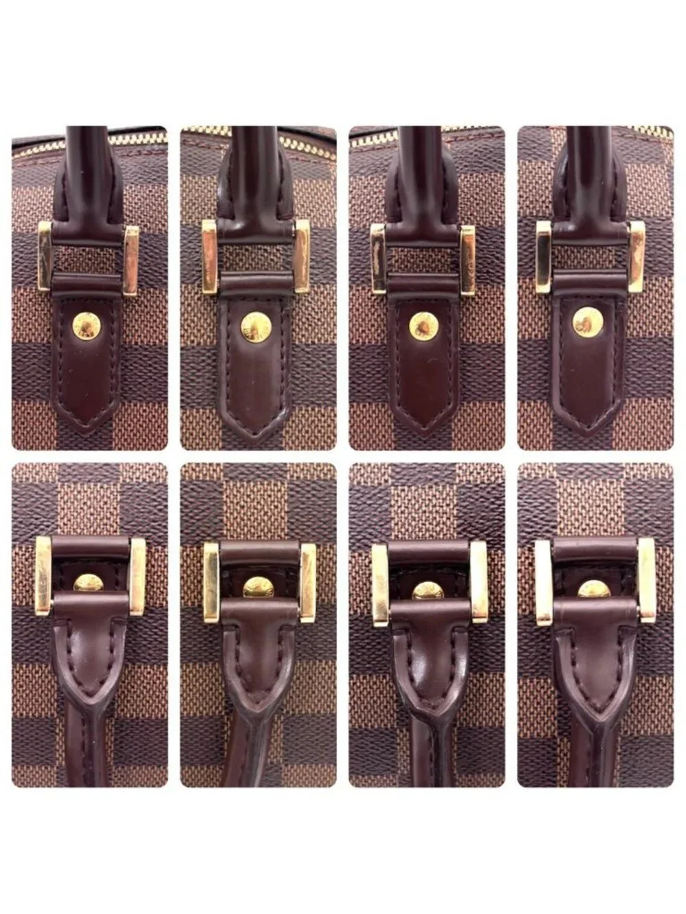 Louis Vuitton Damier Ebene Riviera MM Handbag Tote Brown